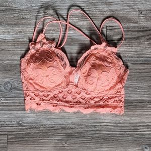 Coral lace bralette perfect for Spring/Summer